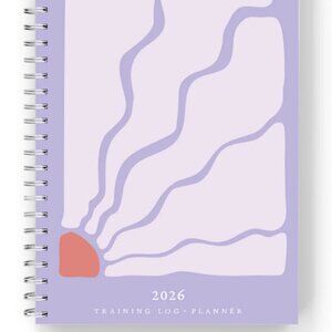 2026 Runner's Training Log + Daily Planner - Purple